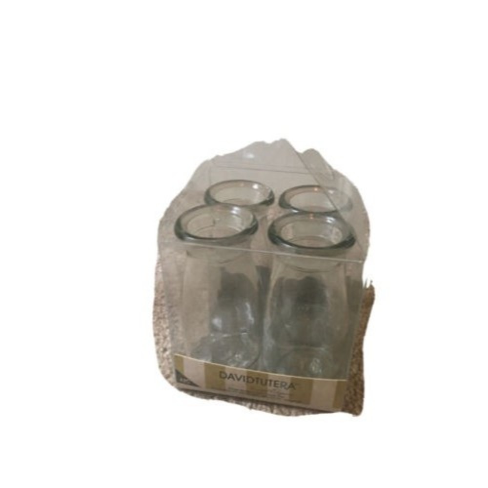 4 Pc David Tutera Mini Glass Jar without Top